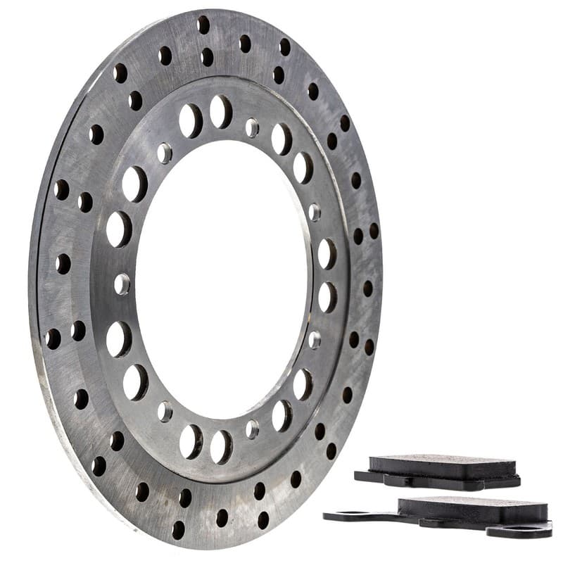 NICHE Rear Right Brake Pad Rotor Kit for Kawasaki Voyager XII Semi Metalllic