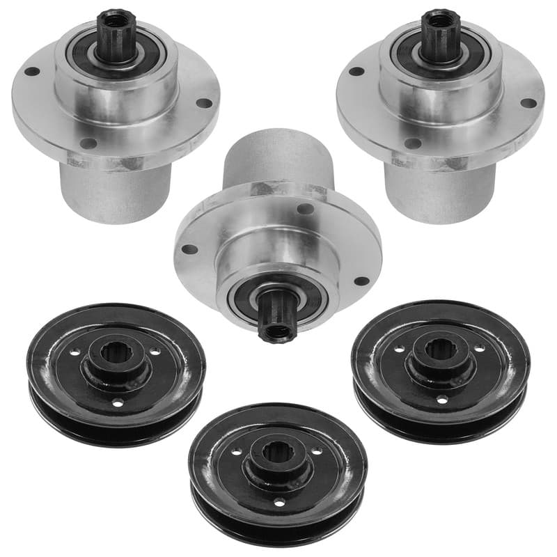 783506 786889 54" Deck Spindle & Pulley for Hustler FasTrak SD / Z4 / Trimstar