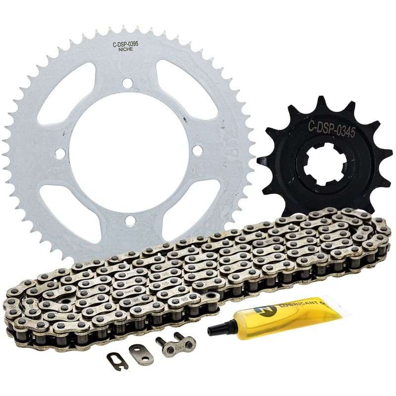 NICHE Sprocket Chain Set for Kawasaki KLX140G 13/57 Tooth 428 Front Rear Kit