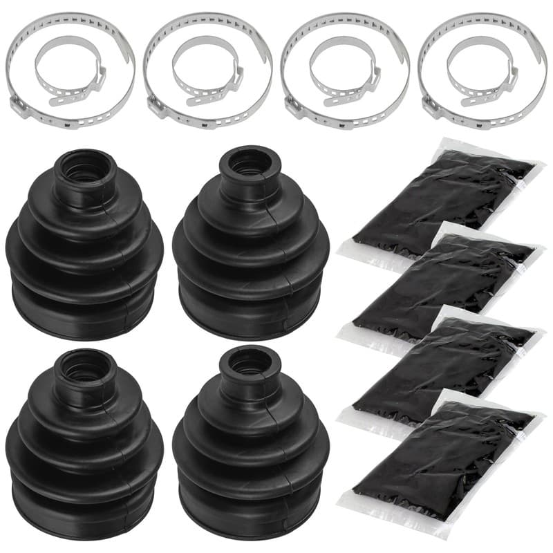 2 Front Axle Inner Outer CV Boot Kit for Honda TRX500FE Foreman 500 4X4 2005-13