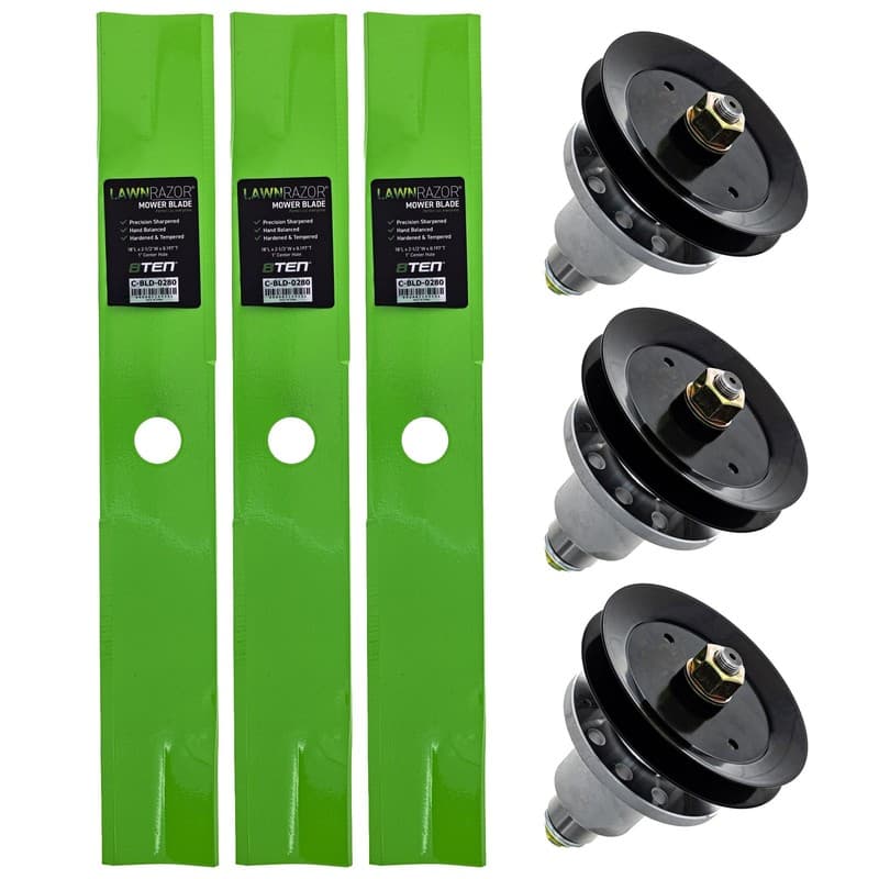 8TEN Blade Spindle Kit for Exmark Lazer Z CT HP 103-9077 103-6387-S 52-Inch Deck