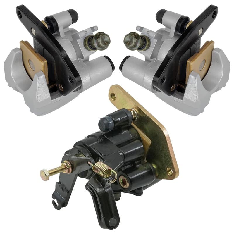 For Yamaha Banshee 350 YFZ350 1990-2001 Front and Rear Brake Caliper w/ Pads