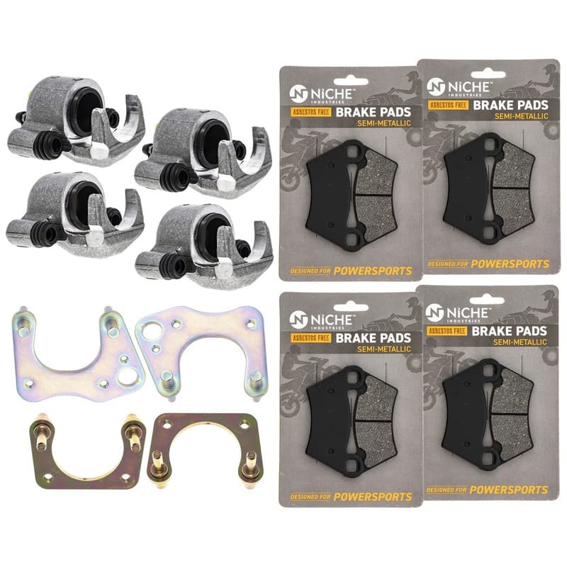 NICHE Caliper Pad Set for Polaris Ranger 500 XP 700 1910513 2202413 1910802