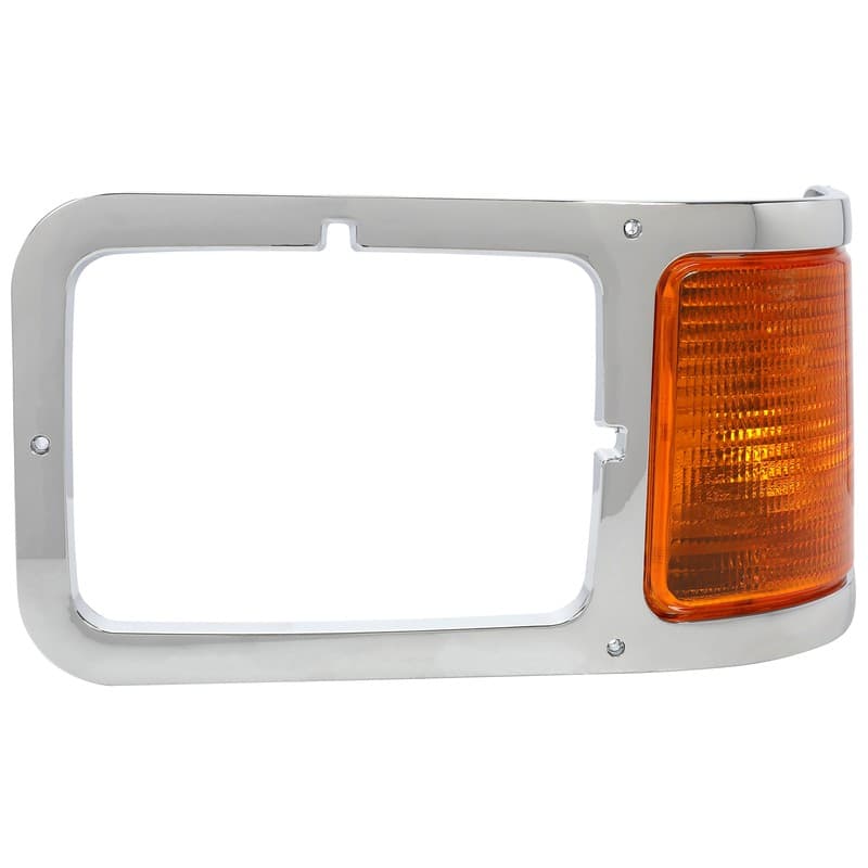Headlight Bezel Trim Left Driver W/ Corner Light Bulb For Ford F650 F750 00-15