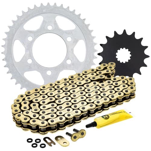 Sprocket Chain Set for Kawasaki Ninja ZX7R 16/43 Tooth 525 X-Ring Front Rear Kit