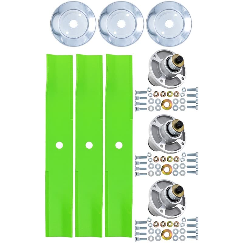 8TEN Blade Spindle Kit for Hustler Raptor SD Flip Up 48-Inch Deck 601123 607418P