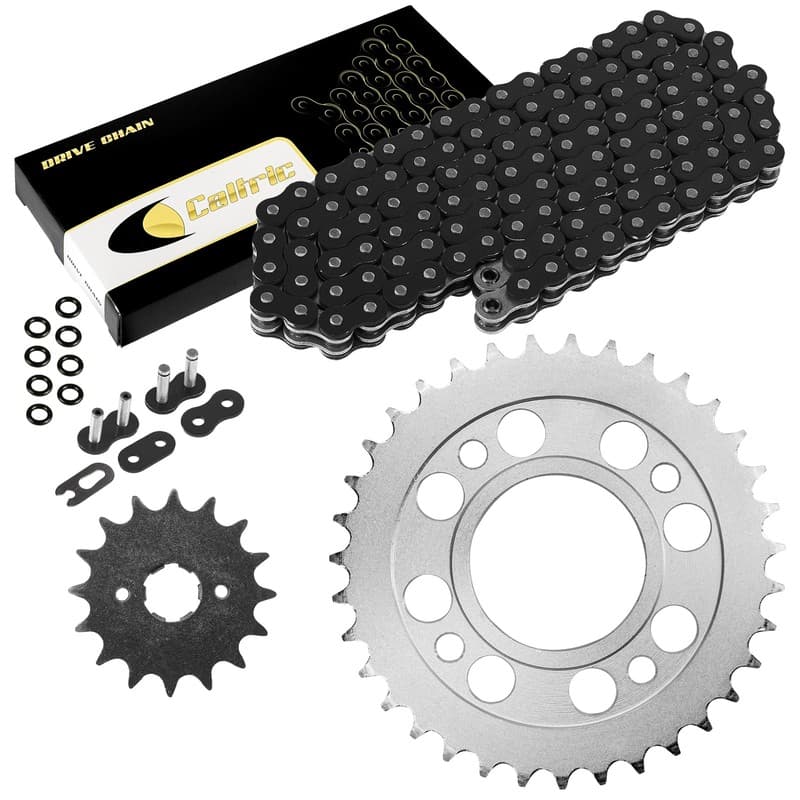 Black O-Ring Drive Chain & Sprockets Kit for Honda CM400A CM400C CM400E CM400T