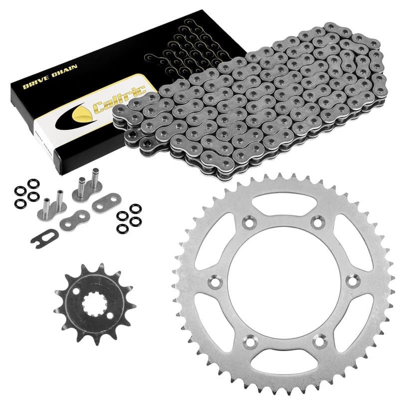 O-Ring Drive Chain W/Front Rear Sprockets Kit for Honda XR250R 1996-2004