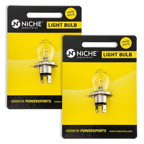 NICHE A5988 Headlight Bulb for Arctic Cat Polaris Sport Jag Wildcat 2 Pack