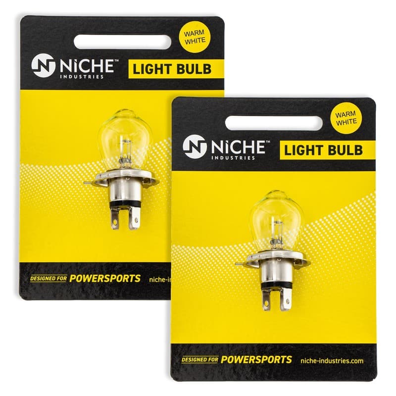 NICHE A5988 Headlight Bulb for Arctic Cat Polaris Sport Jag Wildcat 2 Pack