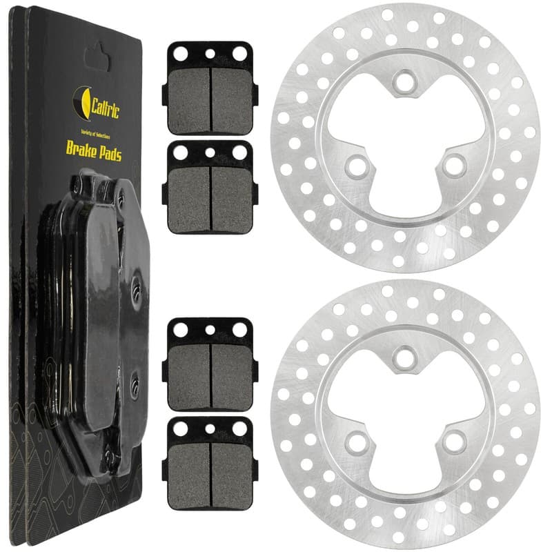Front Left Right Brake Disc w/ Pad for Honda TRX250EX Sportrax 250 2x4 2001-2008