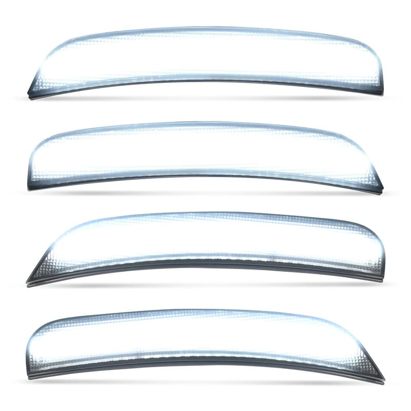 4PC For Chrysler 300 2015-2023 Front Rear Smoke LED Bumper Side Marker Lights