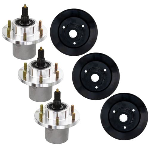 8TEN Deck Spindle for Ariens Pro-Zoom 1952S 52-Inch 03399702 00200262 3 Pack