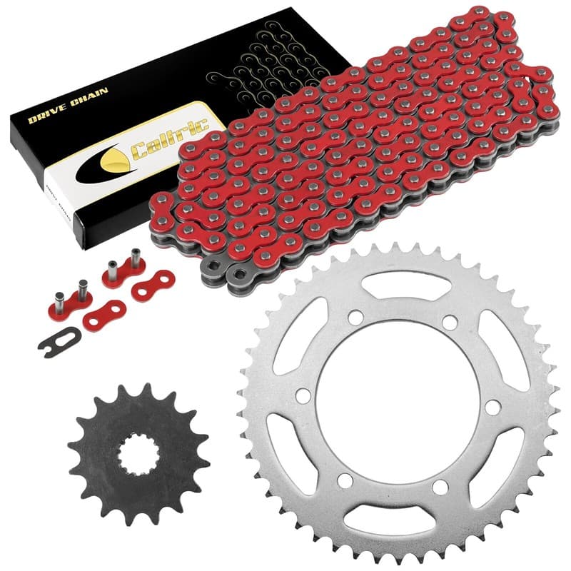 Red Drive Chain And Sprocket Kit for Suzuki GSX-R600 1998 1999 2000