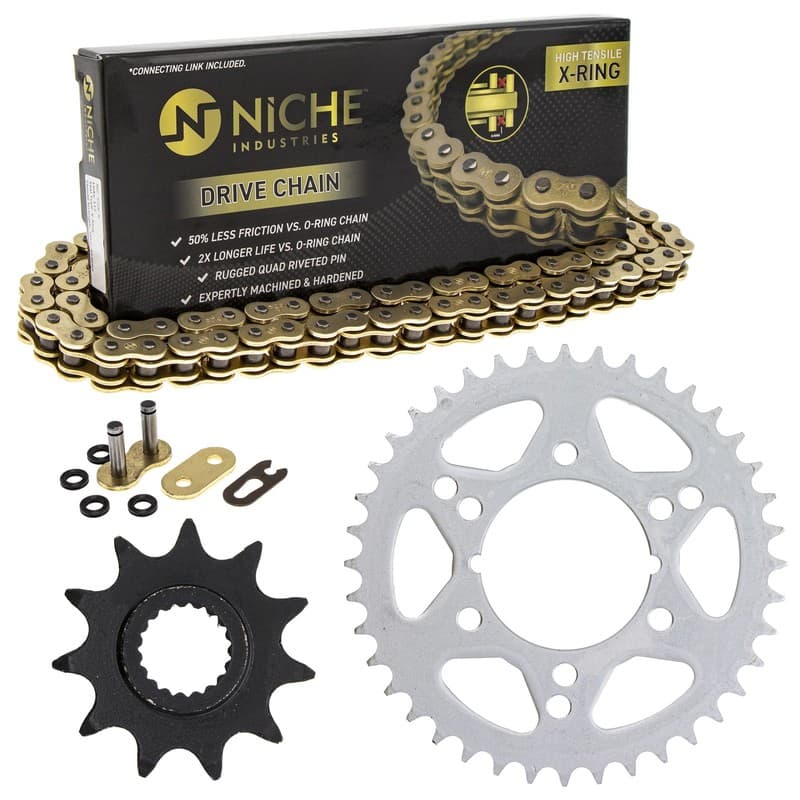 Sprocket Chain Set for Polaris Xplorer 300 300 4X4 11/40 Tooth 520 X-Ring Kit