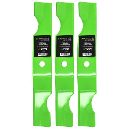 LawnRAZOR Deck Notched High Lift Blade Set for Gravely ZT42 04265400 3-Pack