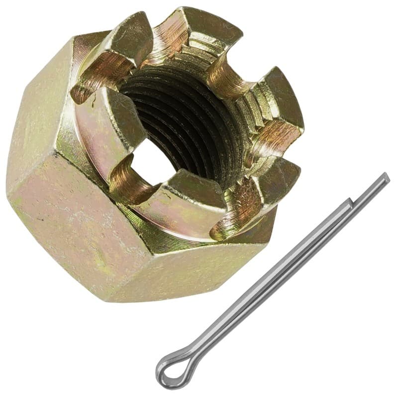 Rear Axle Castle Nut w/ Pin for Polaris Scrambler 250 400 500 / 7543005 7661404