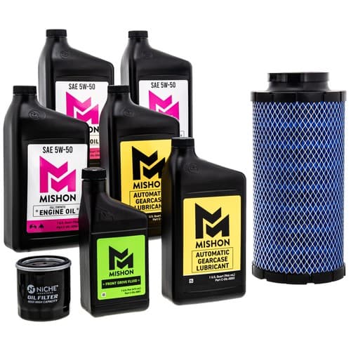 MISHON Full Service Engine Oil Change Kit for Polaris RZR Pro XP Turbo S R UTV
