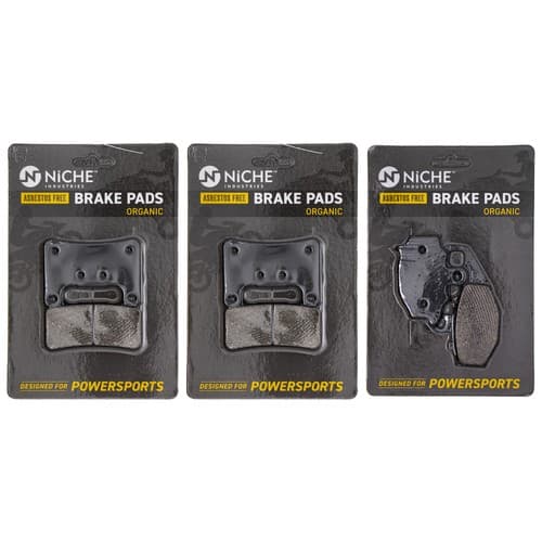 NICHE Brake Pad Set for Kawasaki Z1000 Ninja 1000 43082-0119 Front Rear Organic