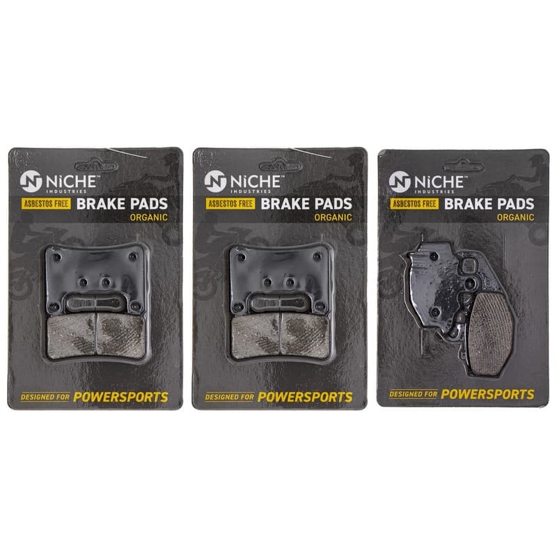 NICHE Brake Pad Set for Kawasaki Z1000 Ninja 1000 43082-0119 Front Rear Organic