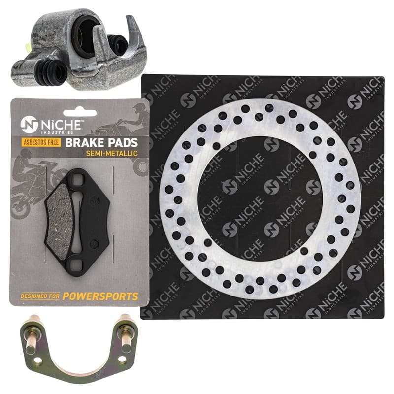 NICHE Rear Left Brake Rotor Caliper Pad Set for Polaris Outlaw 525 IRS 1911238