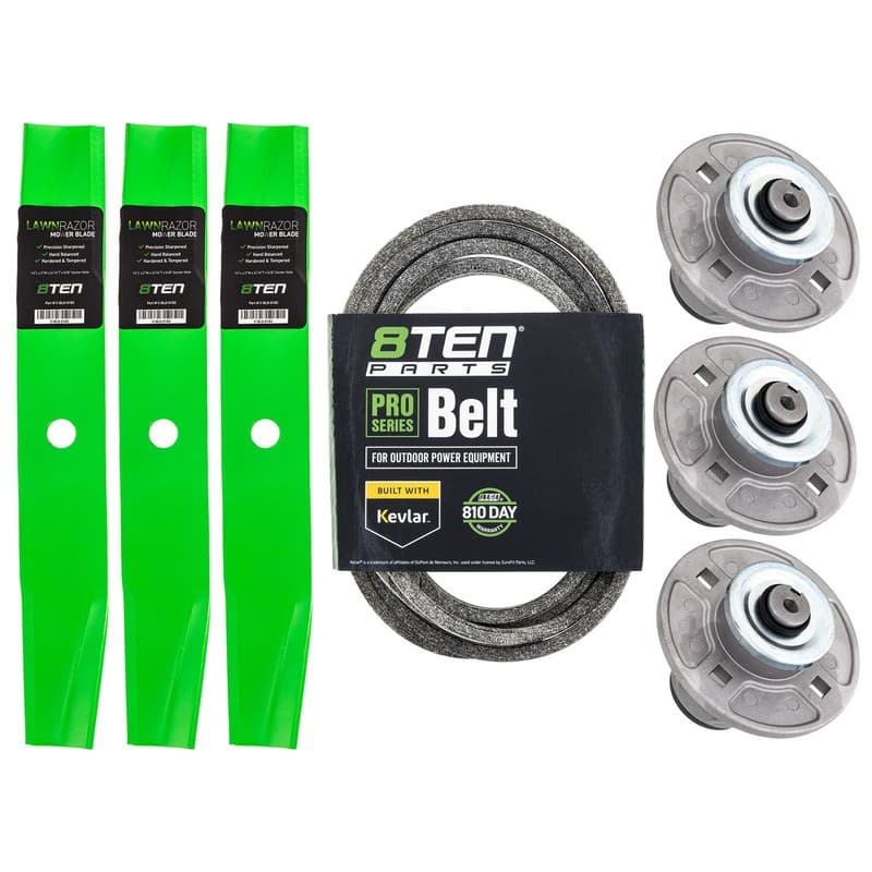 8TEN Deck Kit Blade Spindle Belt for Ariens Zoom 1540 1640 1740 2040 HVZ 1840