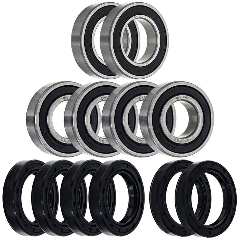 NICHE Wheel Bearing Seal Kit for Honda FourTrax TRX200 TRX200D 6004-2RS 6007-2RD