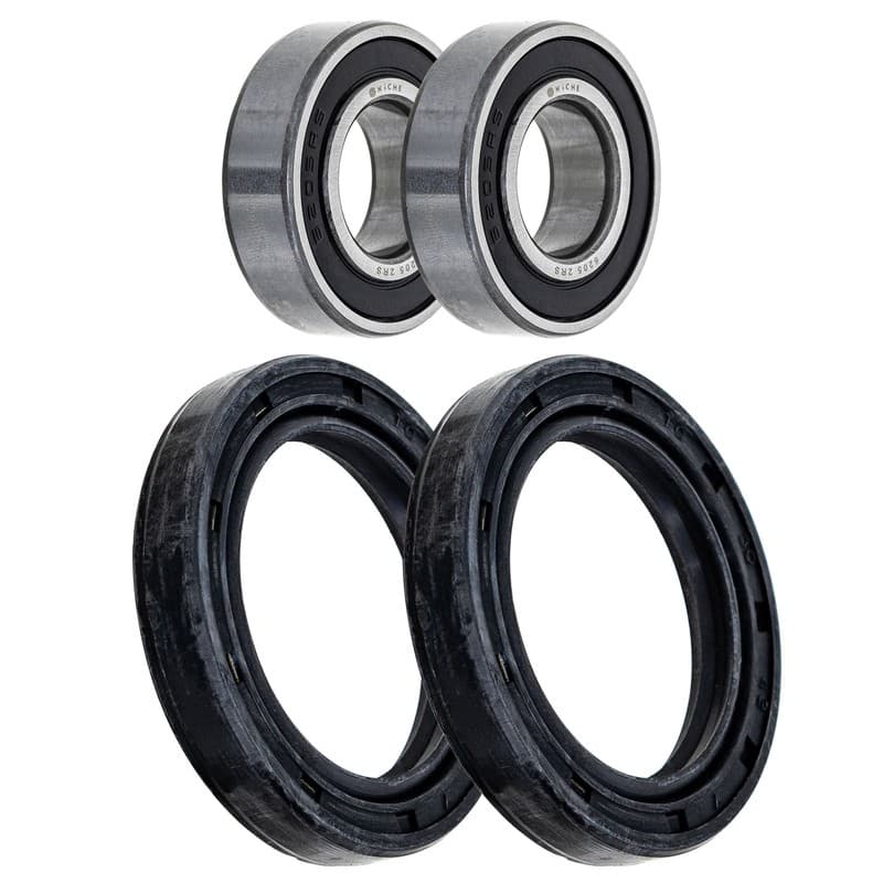 NICHE Wheel Bearing Seal Kit for Kawasaki Mule 500 550 KLF300B Bayou 6205-2RS