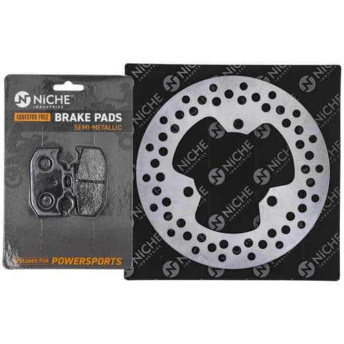 NICHE Brake Rotor Pad Kit Yamaha 4GY-W0046 Rear Right Semi Metallic