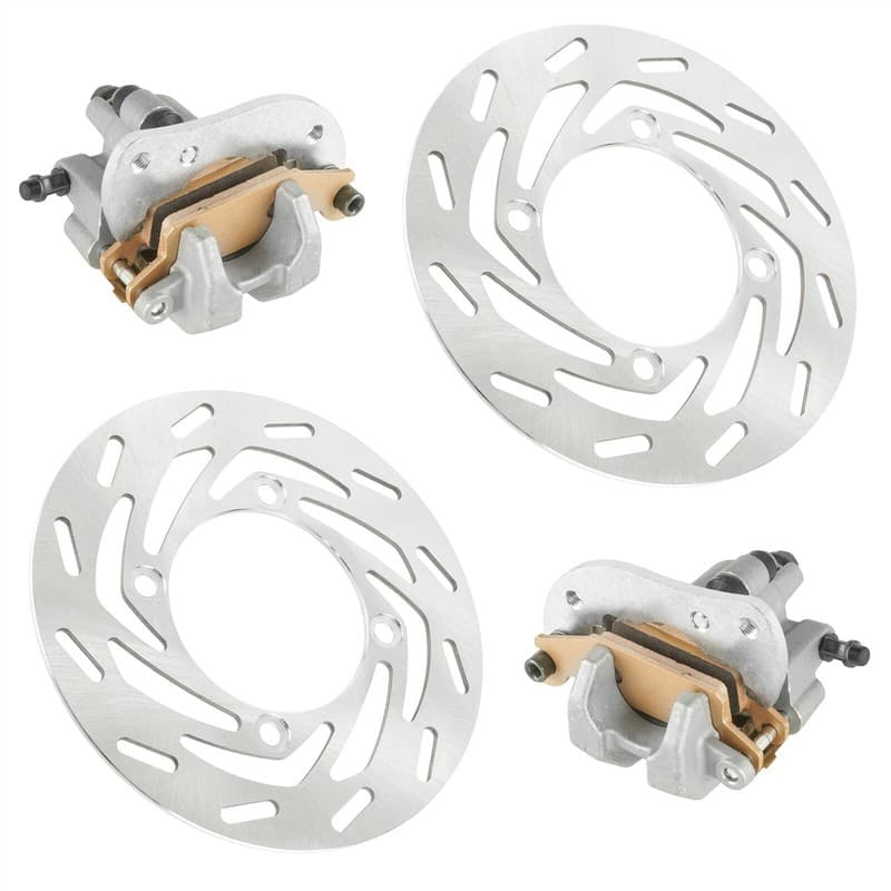 Front Left Right Brake Disc Rotor w/ Caliper for Yamaha Kodiak 700 YFM700K 16-26