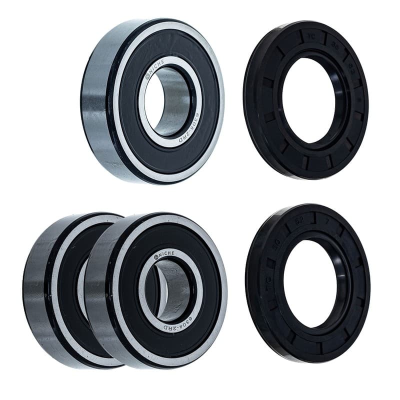 NICHE Wheel Bearing Seal Kit for Yamaha GTS1000 FZR1000 6305-2RDQE6 6304-2RDQE6
