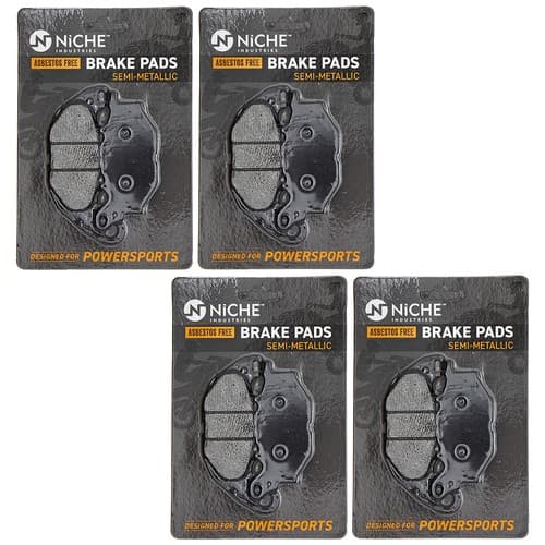 NICHE Brake Pad Set for Yamaha YZF R3 1WD-25805-00-00 Front Semi-Metallic 4 Pack