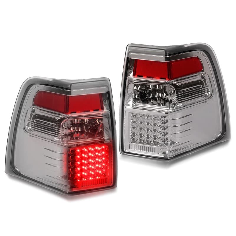 Driver & Passenger Side LED Chrome Tail Lights Lamps For Ford Expedition 07-17