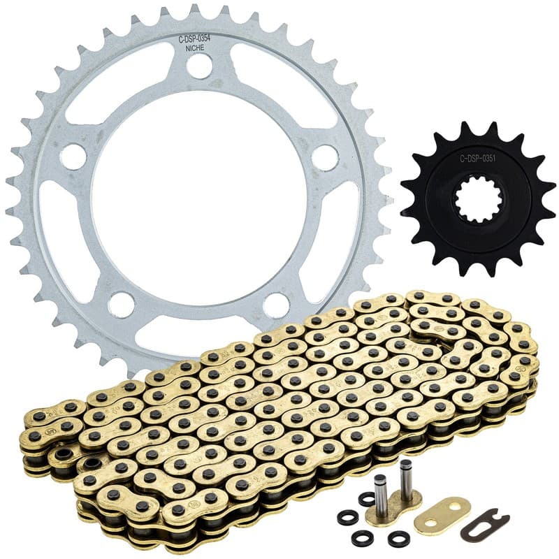 NICHE Sprocket Chain Set for Honda CTX700 NM4 16/39 Tooth 520 X-Ring Front Rear