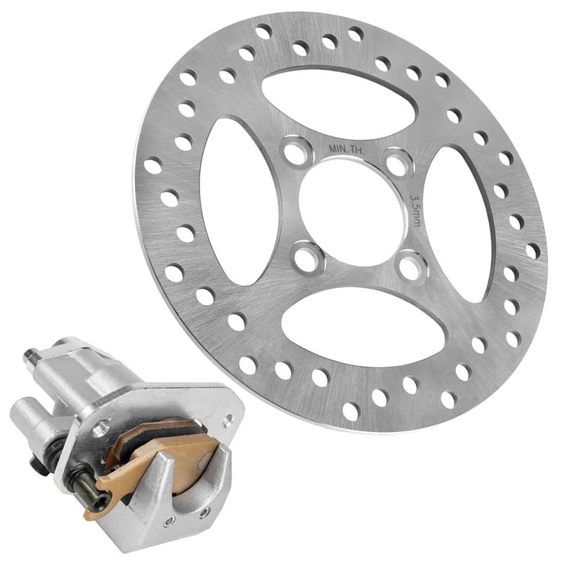 Rear Brake Caliper Disc W/ Pads For Yamaha Raptor 700 700R YFM700R 2006 - 2012