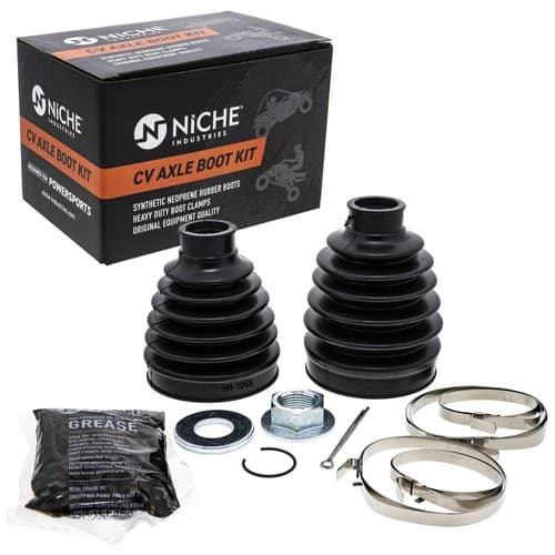 NICHE Front Rear CV Axle Boot Kit for Kawasaki 49006-0578 Mule PROFX PROFXT