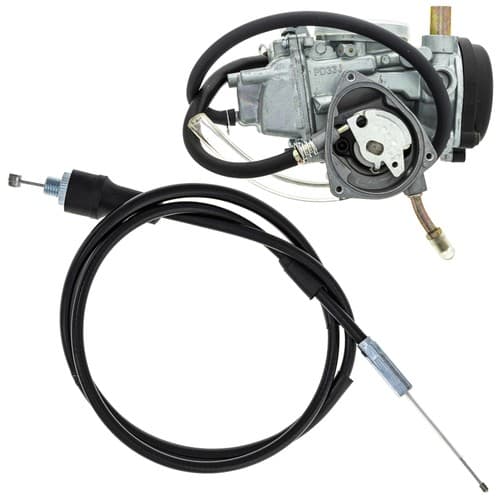 NICHE Carburetor Throttle Cable Kit for Yamaha Big Bear 400 3D5-E4101-10-00