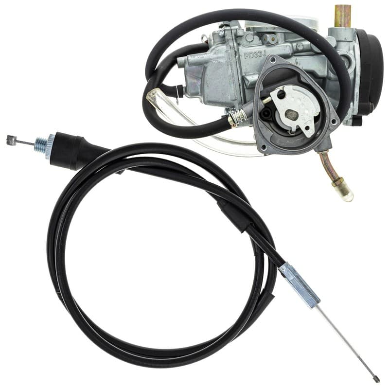 NICHE Carburetor Throttle Cable Kit for Yamaha Big Bear 400 3D5-E4101-10-00