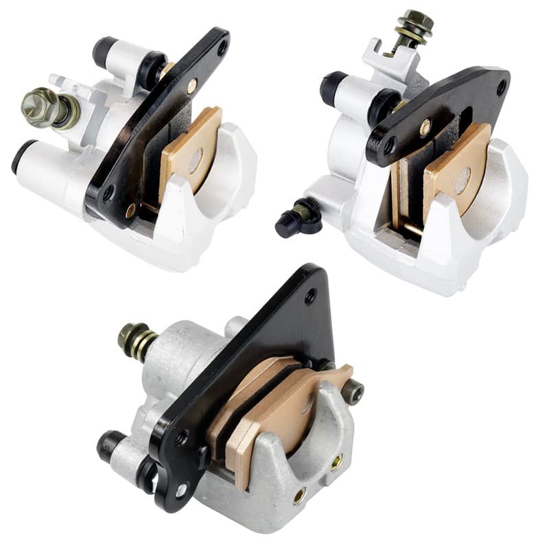 Front Rear Brake Caliper W/ Pad For Yamaha Kodiak 400 YFM400FA 4X4 2005-2006