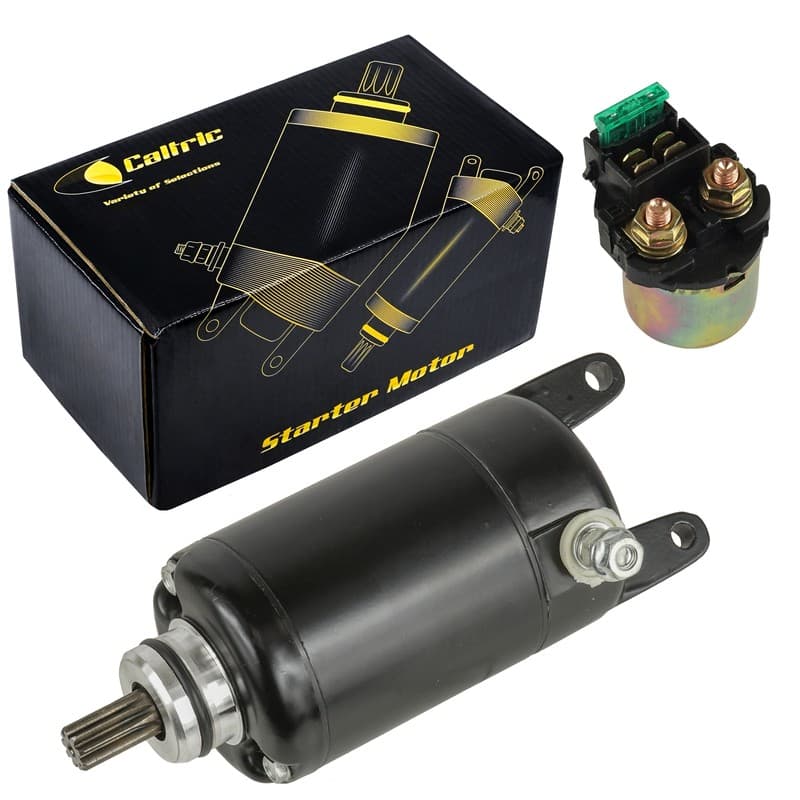 Starter and Relay Solenoid for Kawasaki for EX250J Ninja 250R 1988 1989-2012