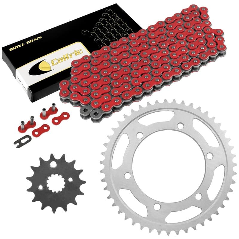 Red Drive Chain And Sprocket Kit for Yamaha YZF600R 1995-2007 530-Chain Type