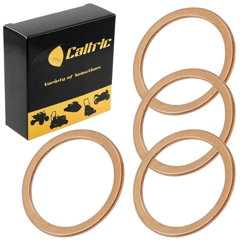 4-Pack Exhaust Pipe Gaskets for Kawasaki ZG1200 Voyager XII1987-2003