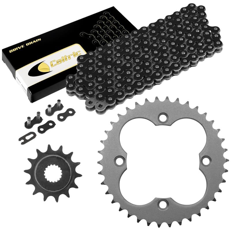 Black Drive Chain And Sprockets Kit for Honda TRX450R Sportrax 450 2X4 2004 05