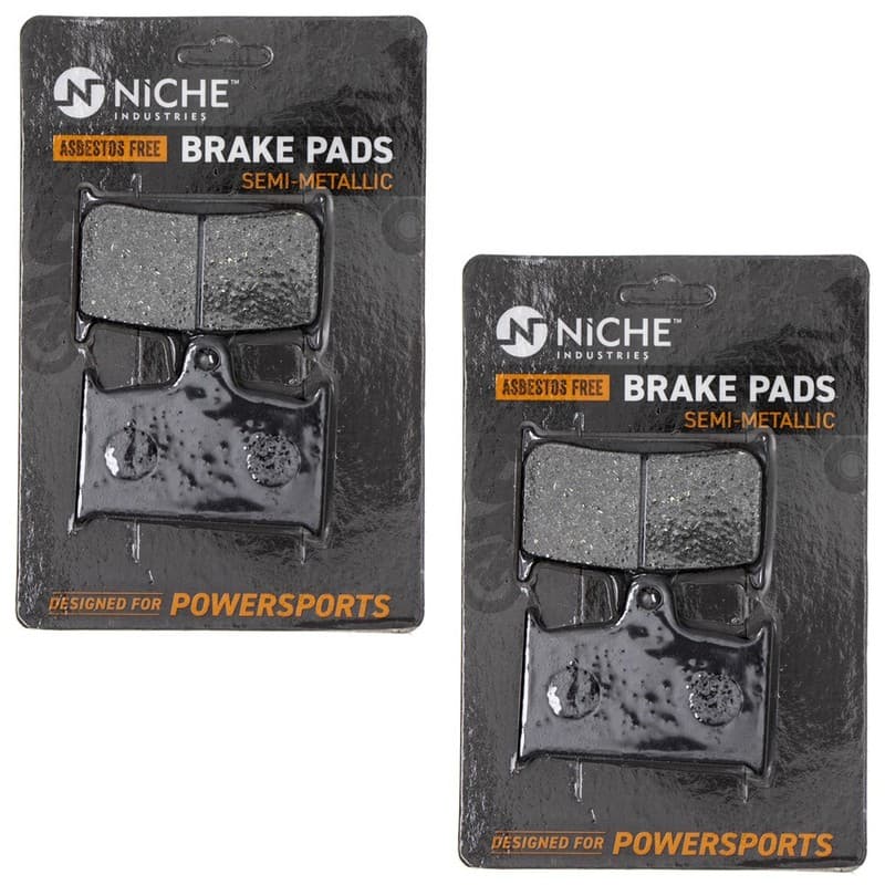 NICHE Brake Pad Set for Triumph Bonneville Thunerbird Front Semi-Metallic 2 Pack