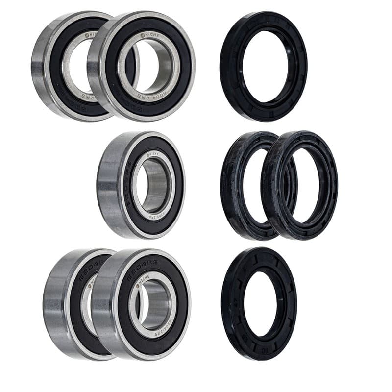 NICHE Wheel Bearing Seal Kit for Kawasaki Ninja ZX6 ZX9R ZX10R 650R Versys 650