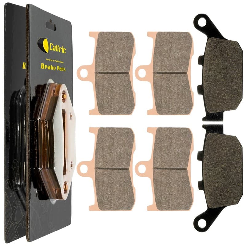 Caltric Sintered Front and Rear Brake Pads for Kawasaki ZR800 ABS Z800 2013-2016