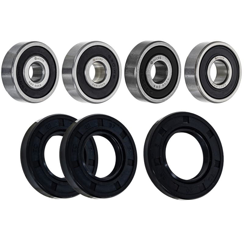 NICHE Wheel Bearing Seal Kit for Suzuki RM60 Kawasaki KX60 KX80 KDX80 6301-2RS