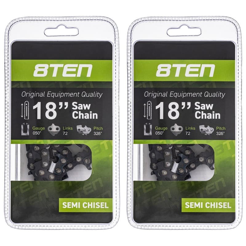 Chainsaw Chain for Husqvarna 240 136 137 142 531300439 18 Inch .050 .325 2 Pack