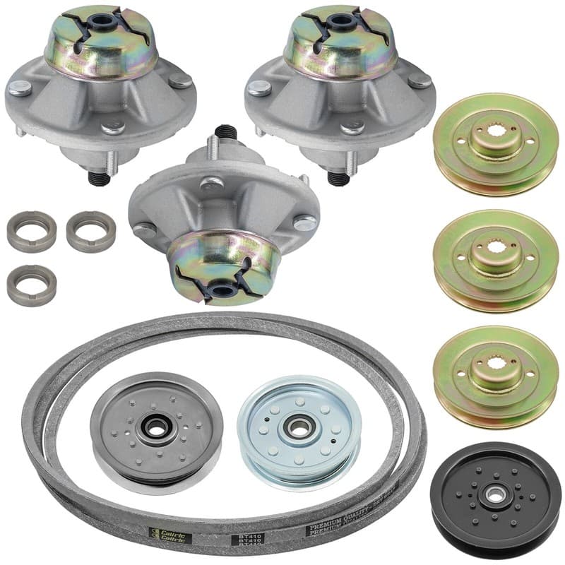 Spindle Assembly W/Pulley Deck And Belt For John Deere Z425 Z435 Z445 48" 54"