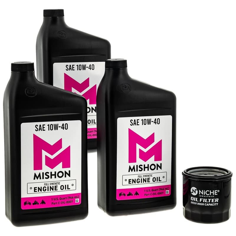 MISHON Engine Oil Change Kit for Kawasaki Brute Force 650 KVF650 Teryx 750